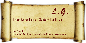 Lenkovics Gabriella névjegykártya
